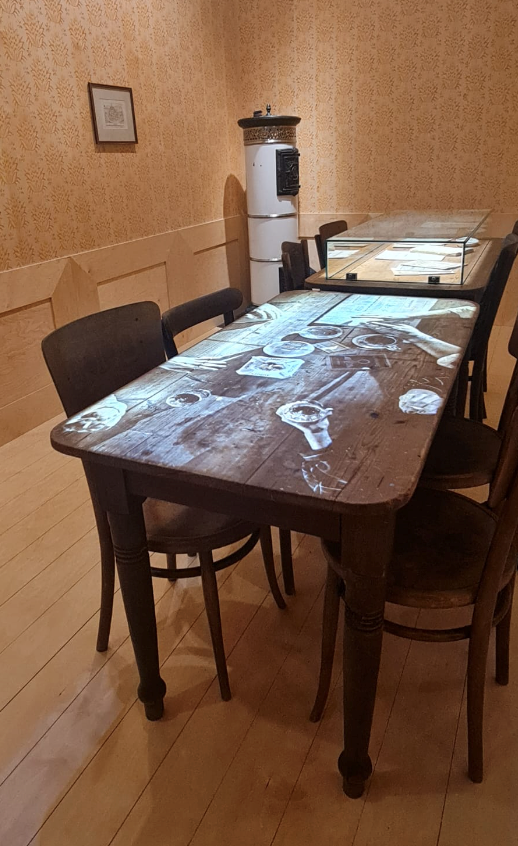 Table displau at the Municipal Museum of Ústí nad Labem