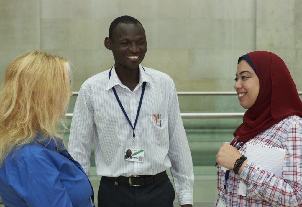 Hadeer with ITP colleague Abiti Nelson