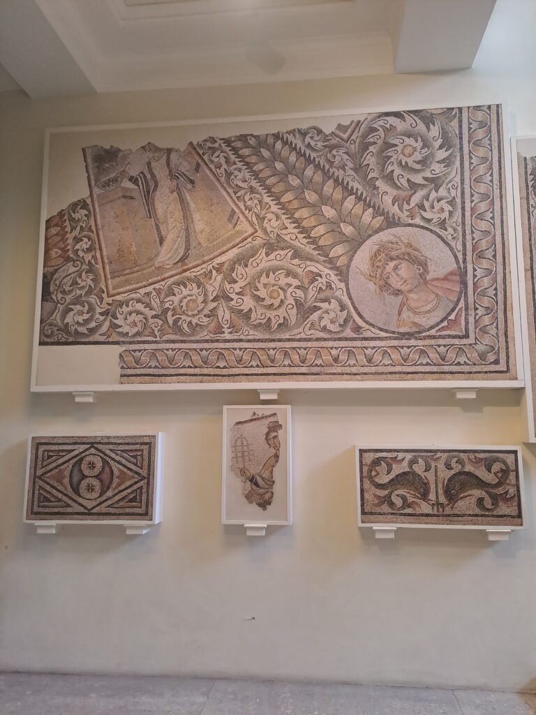 Tunisian mosaics on display at the British Museum.