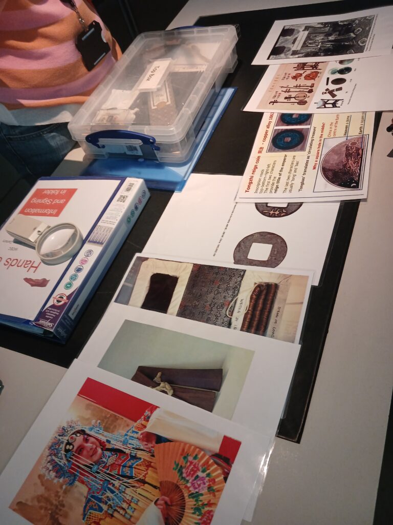 Photograph of the Hands on Desk table.