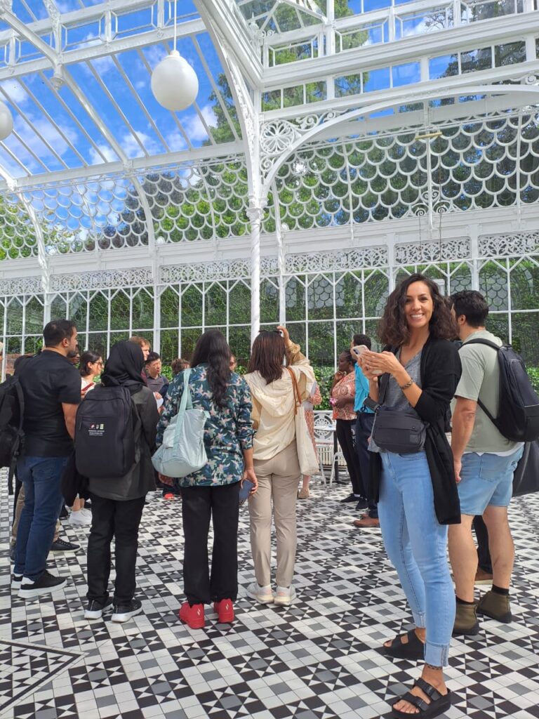 Kayla pictured in the conservatory at the Horniman Museum