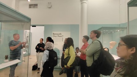 Half of the 2023 ITP cohort at the Museum of Archaeology and Anthropology in Cambridge