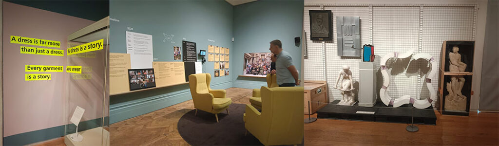 Photograph of the display at Manchester Art Gallery