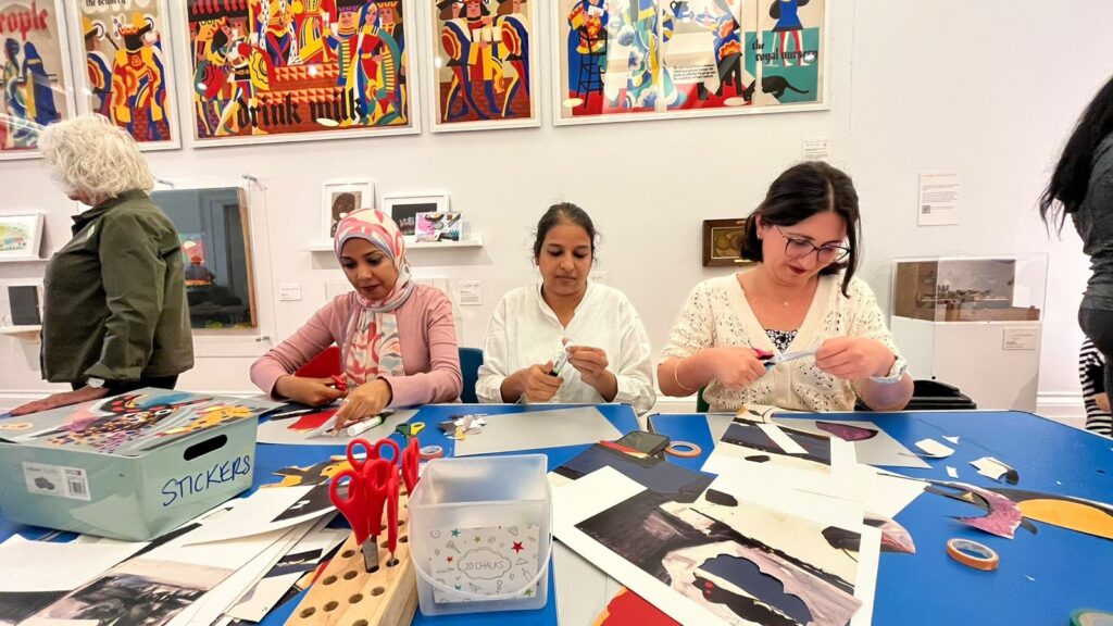 Dina, Rucha and Elif at the Whitworth.