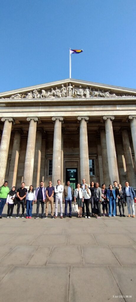 The 2023 ITP cohort outside the British Museum.