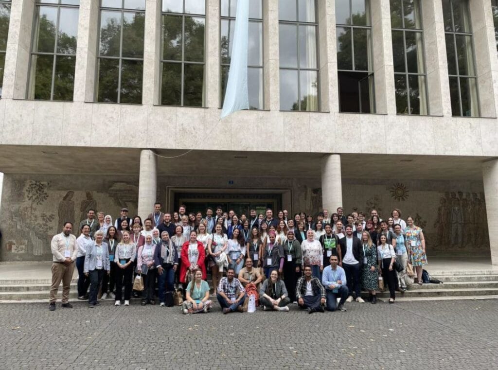 Group picture of the attendees of the Current Research in Egyptology conference. 