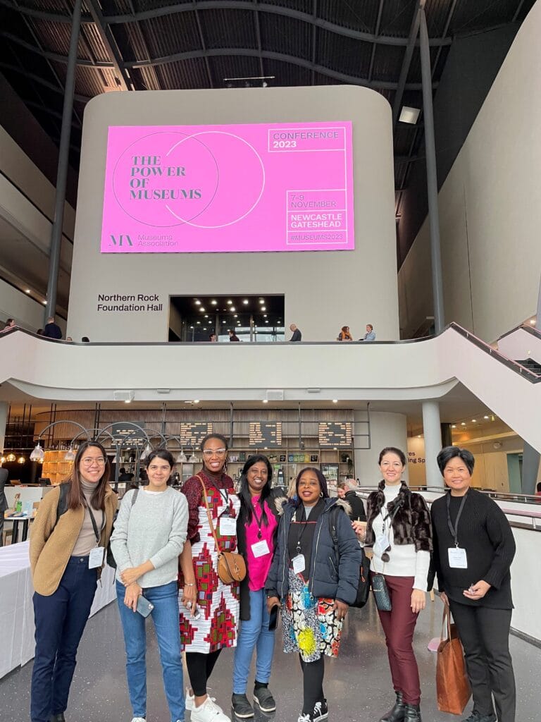 7 fellows photographed at the museums association conference 2023