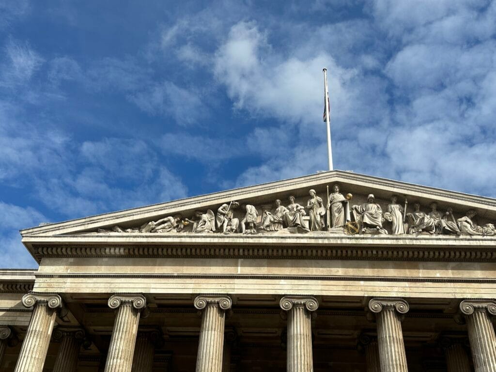 Photograph of the exterior of the British Museum