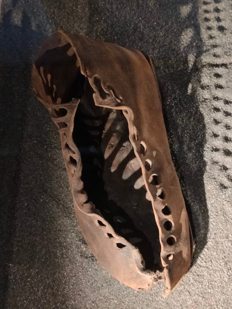 Photograph of a Roman shoe